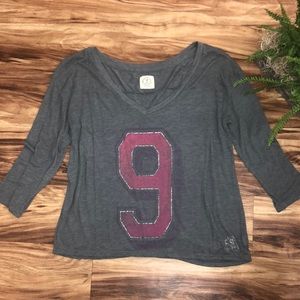 American Eagle vintage style oversized crop tee